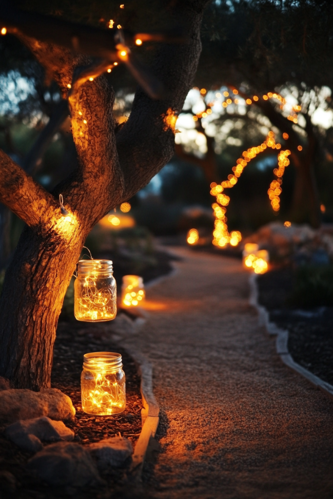 10. Fairy Lights in Mason Jars