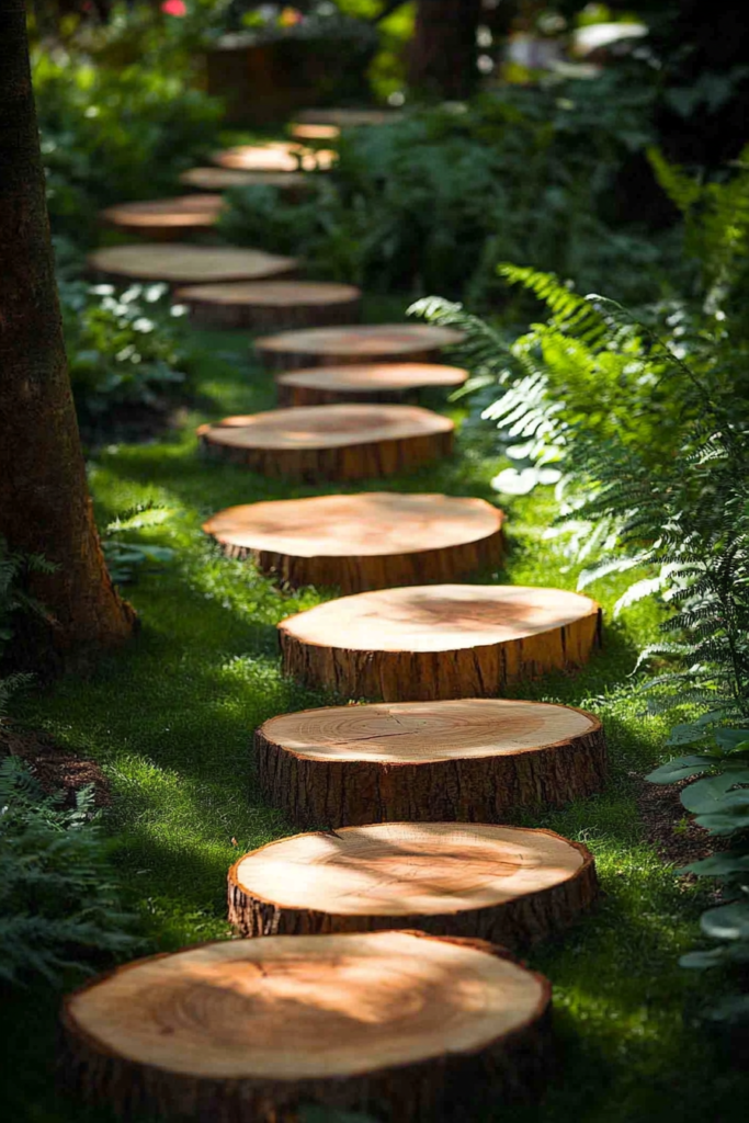 10. Log Slice Stepping Stones