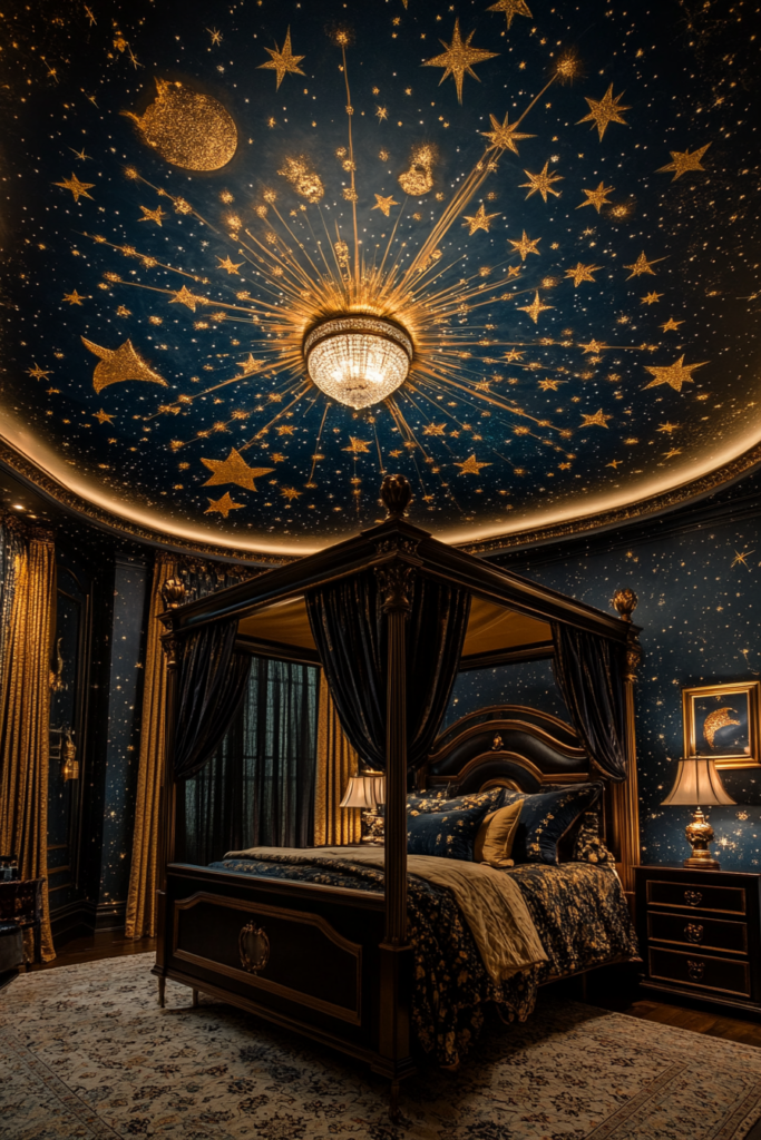 10. Romantic Ceiling Accents