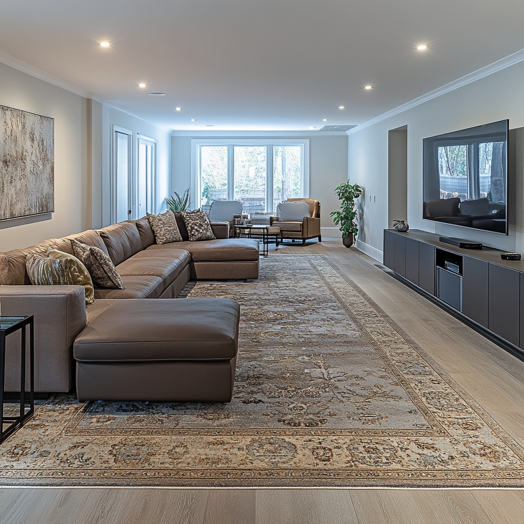 11. Define a Walkway with Rugs