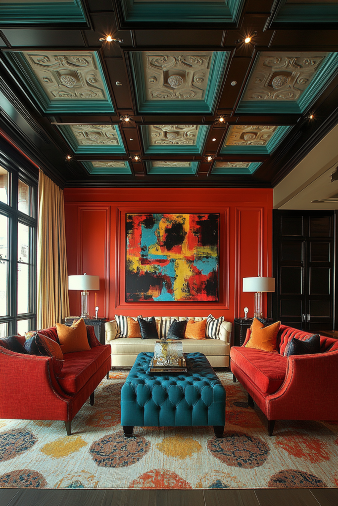 12. Install Creative Ceiling Treatments