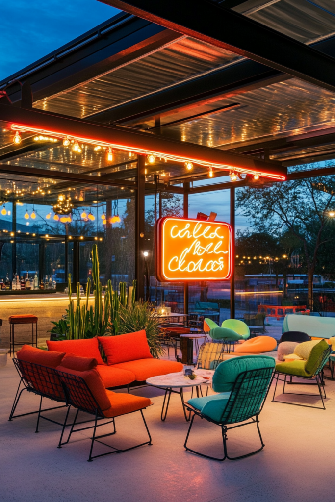 12. Neon Signs: A Fun and Funky Addition