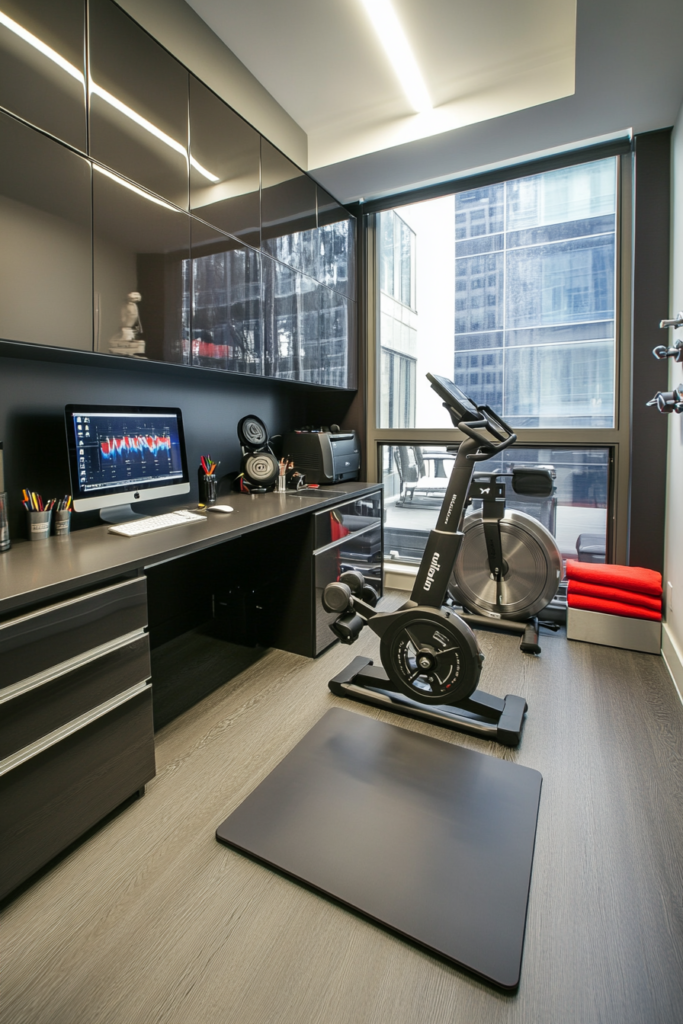 13. Dual-Purpose Gym and Office Space