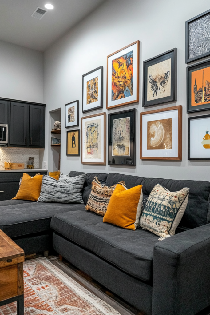 14. Artistic Expression with Gallery Walls