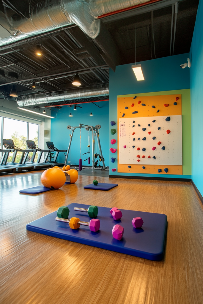 14. Family-Friendly Home Gym