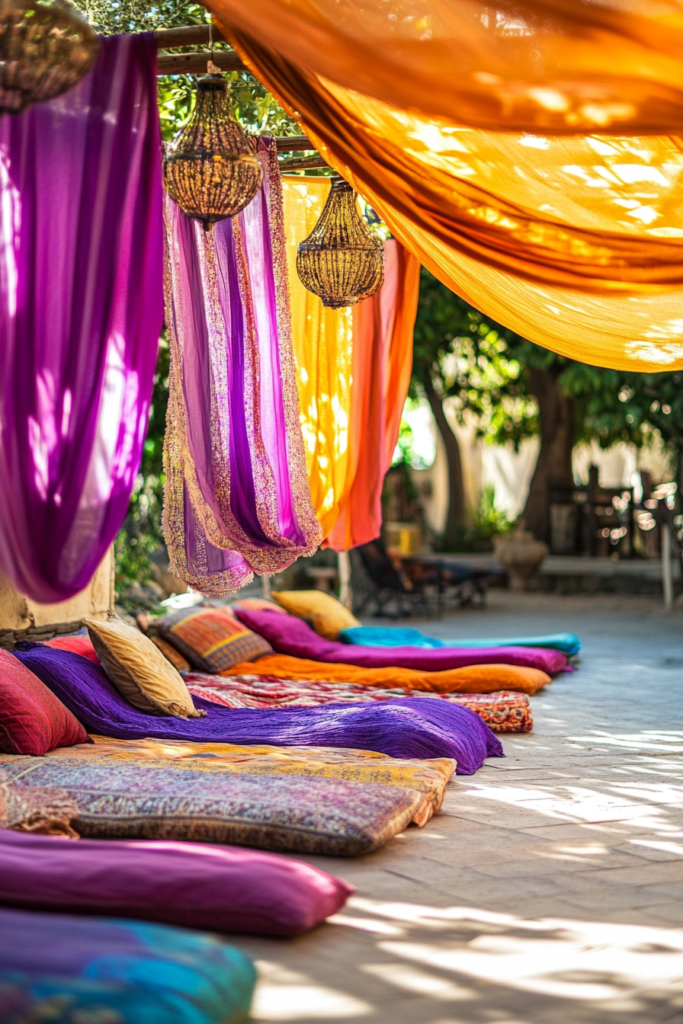 14. Festive Atmosphere with Fabrics