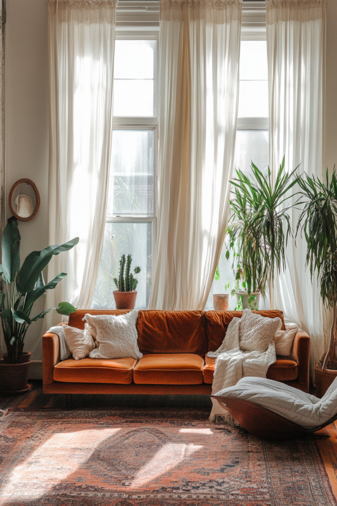 14. Keep It Cozy with Layered Curtains