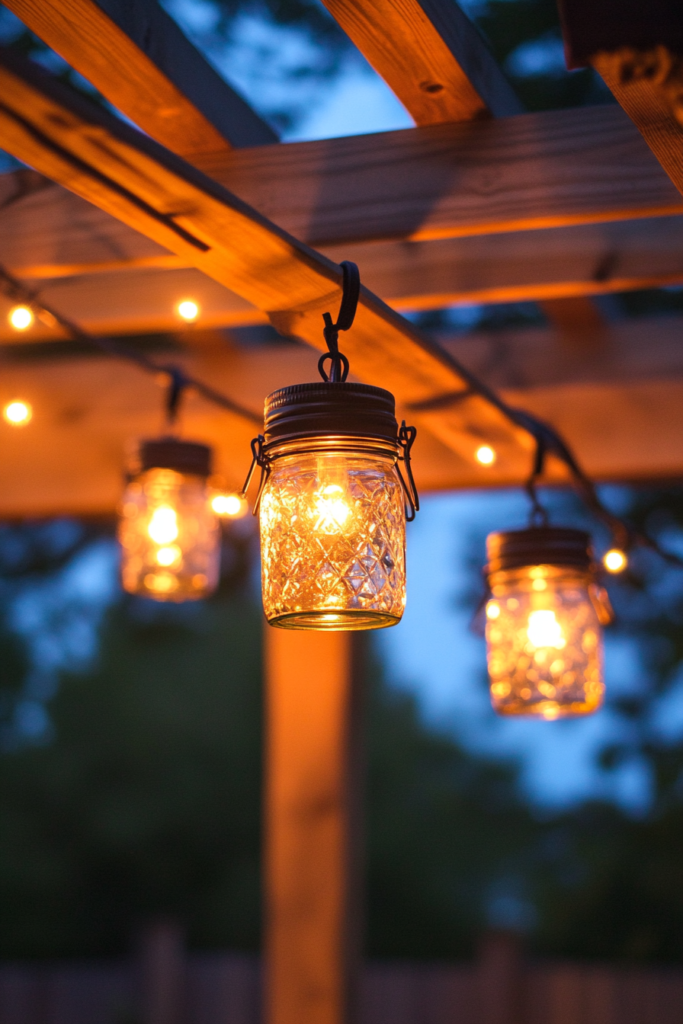 16. Mason Jar Lights: Rustic and DIY-Friendly