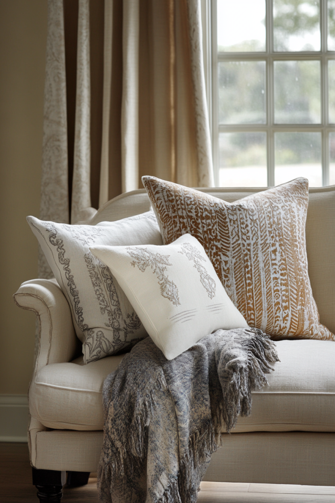 17. Beach-Inspired Throw Pillows