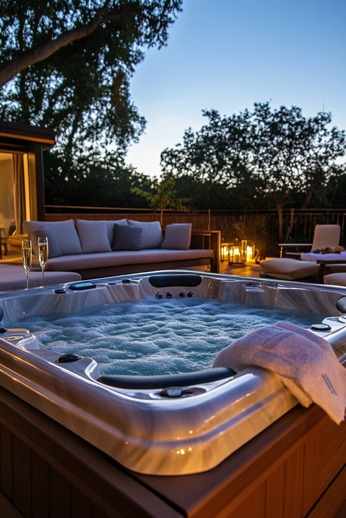 18. Add a Backyard Hot Tub
