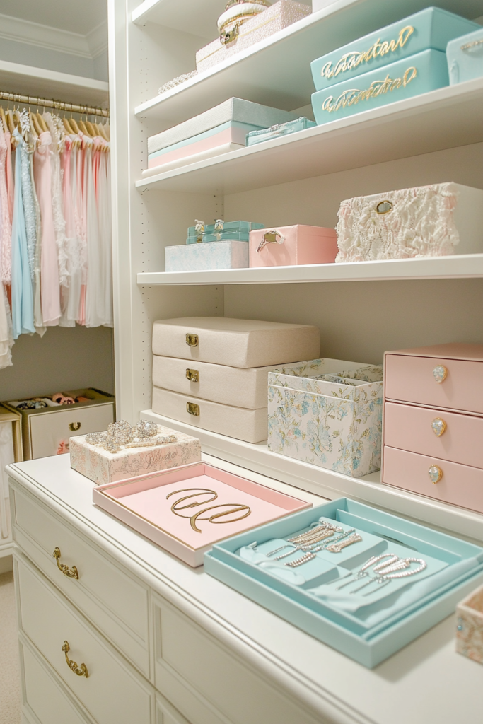 19. Organize with Elegant Trays & Boxes