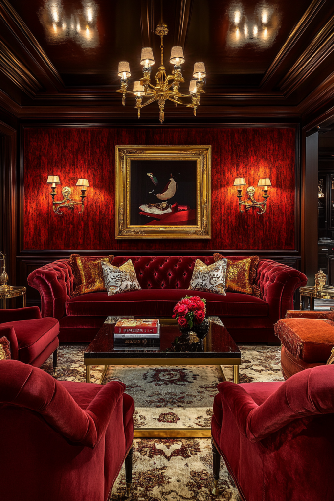 2. Burgundy and Gold – A Timeless Combination