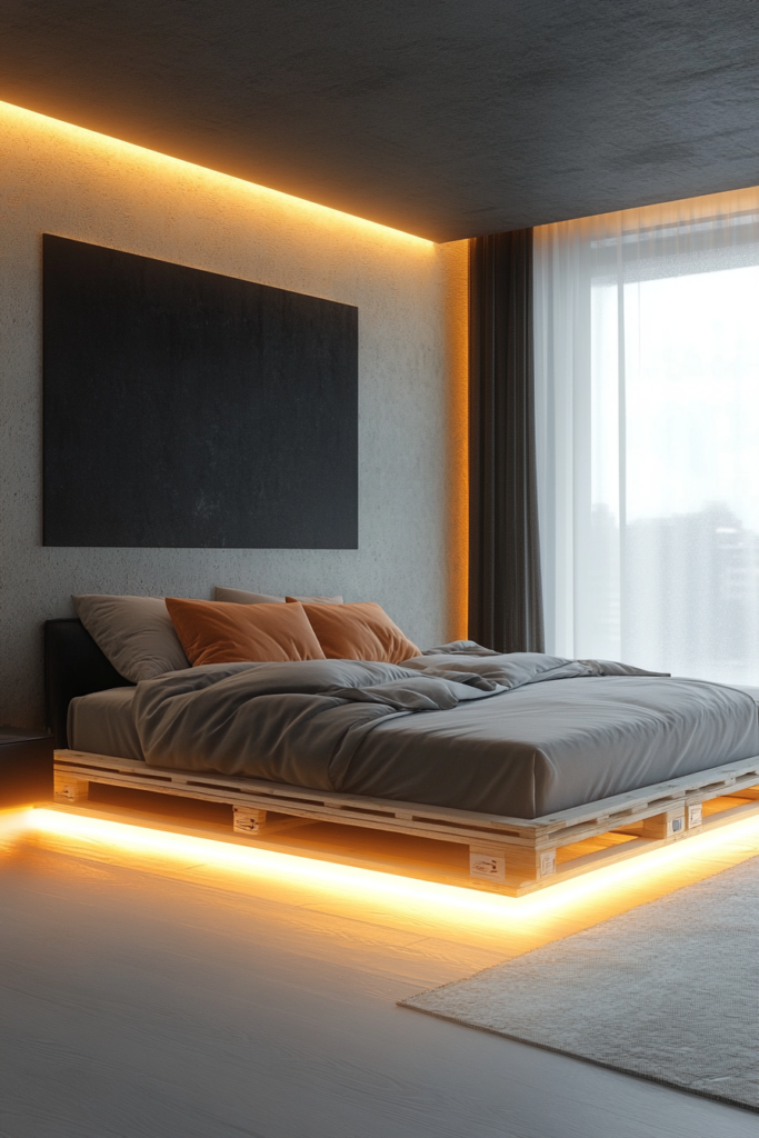 2. Floating Pallet Bed