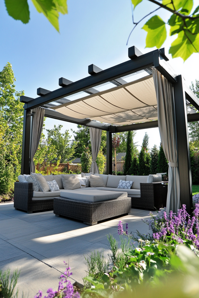 2. Retractable Pergola Cover for Flexibility