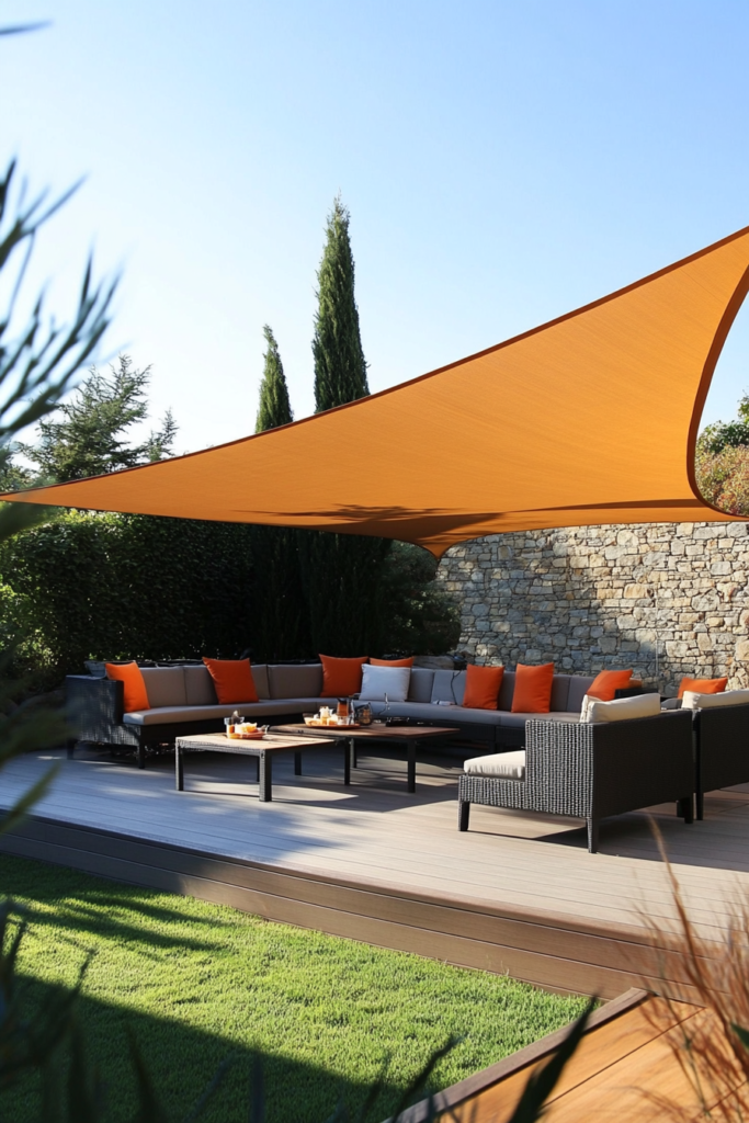 2. Shade Sails: Artistic and Affordable
