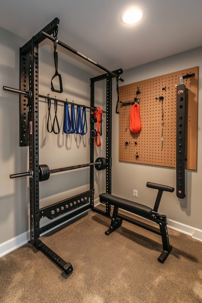 2. Wall-Mounted Gym Equipment for Maximum Space Saving