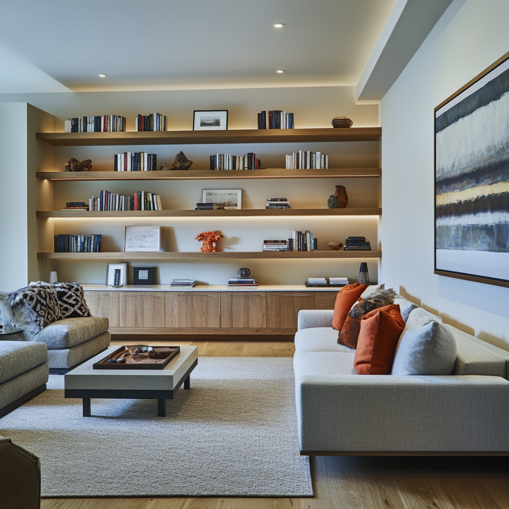 22. Use Open Shelving Instead of Bulky Cabinets