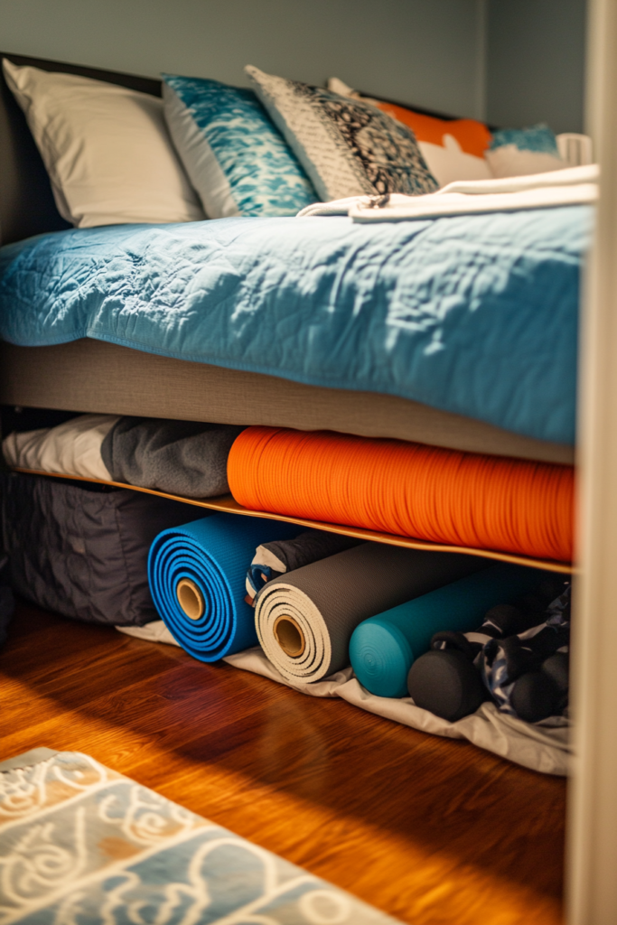 3. Under-the-Bed Storage for Gym Gear