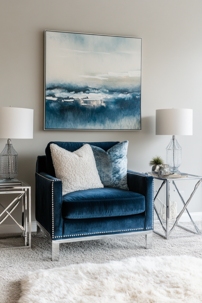 4. Accent Furniture in Navy
