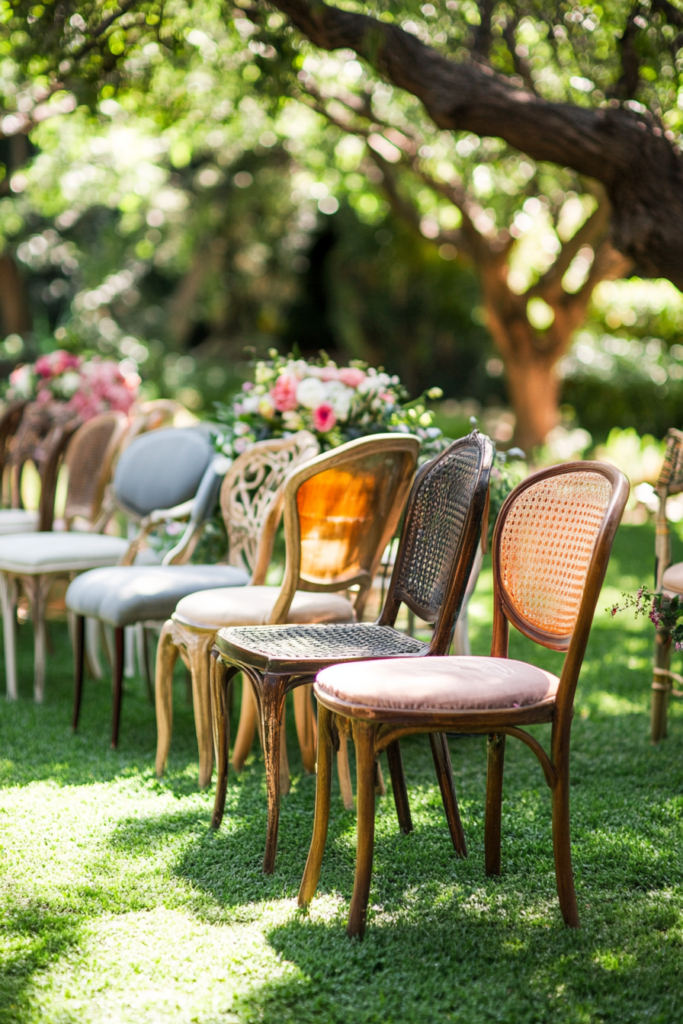 4. Mismatched Vintage Chairs