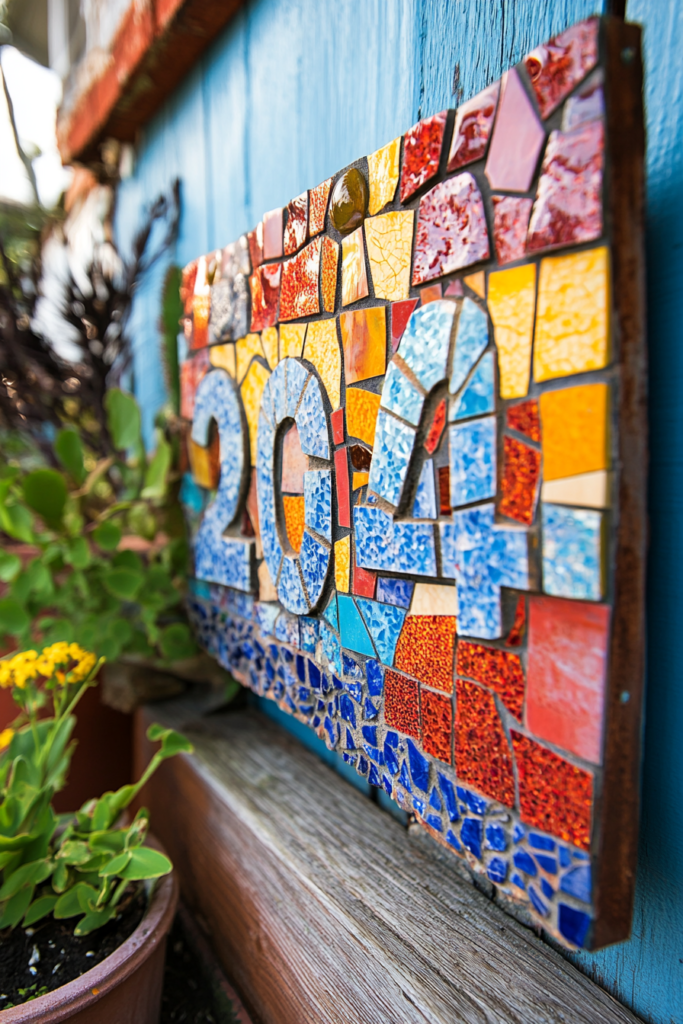 4. Mosaic Tile Inlay