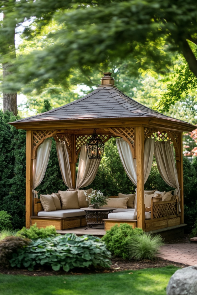 5. Cozy Outdoor Gazebo