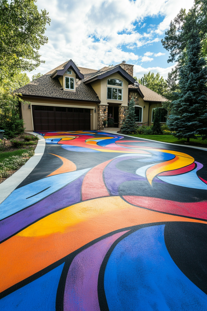 6. Artistic Driveway Murals