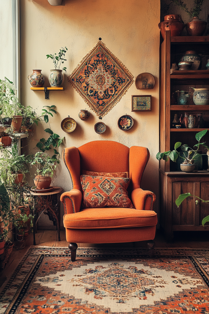 6. Display Vintage Finds and Handmade Decor