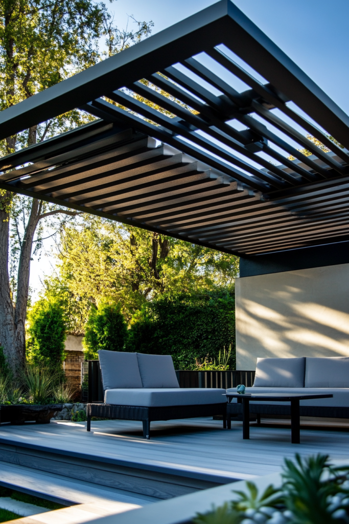 6. Wooden Slats for a Modern Touch