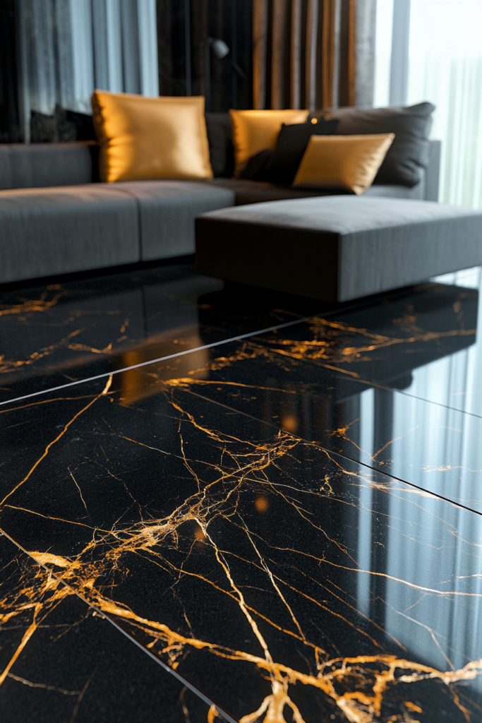 7. Flooring with a Bold Statement