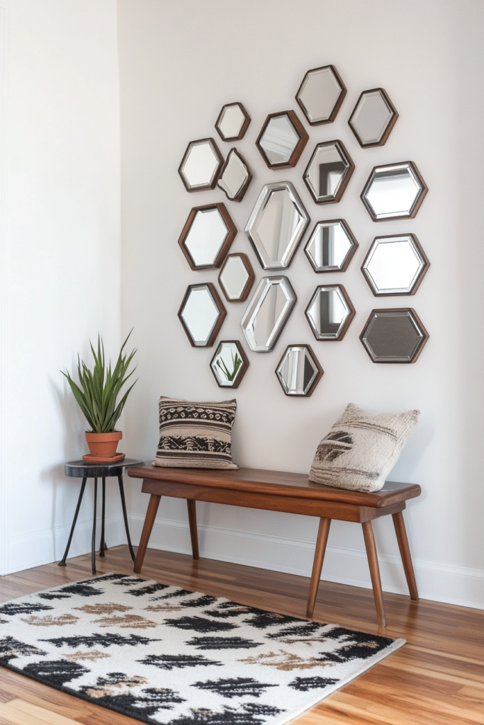 8. A Cluster of Small Mirrors for a Unique Display