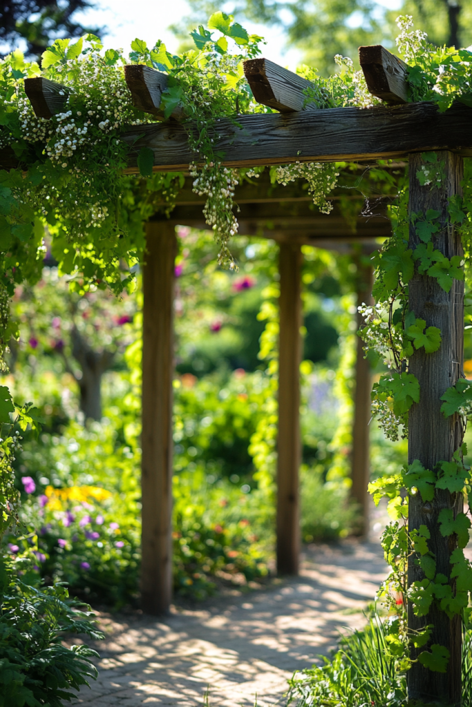 8. Climbing Plants for a Natural Pergola Cover