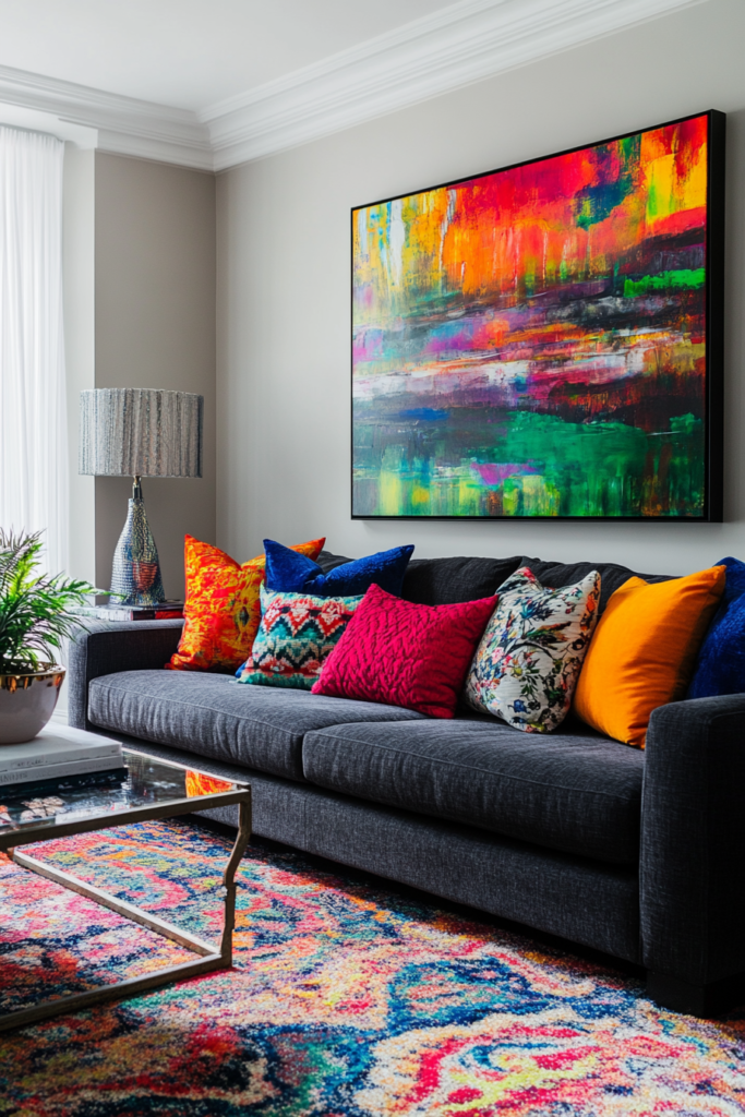 8. Contrast with Bright and Bold Colors