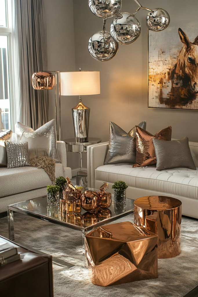 9. Add a Pop of Metallic