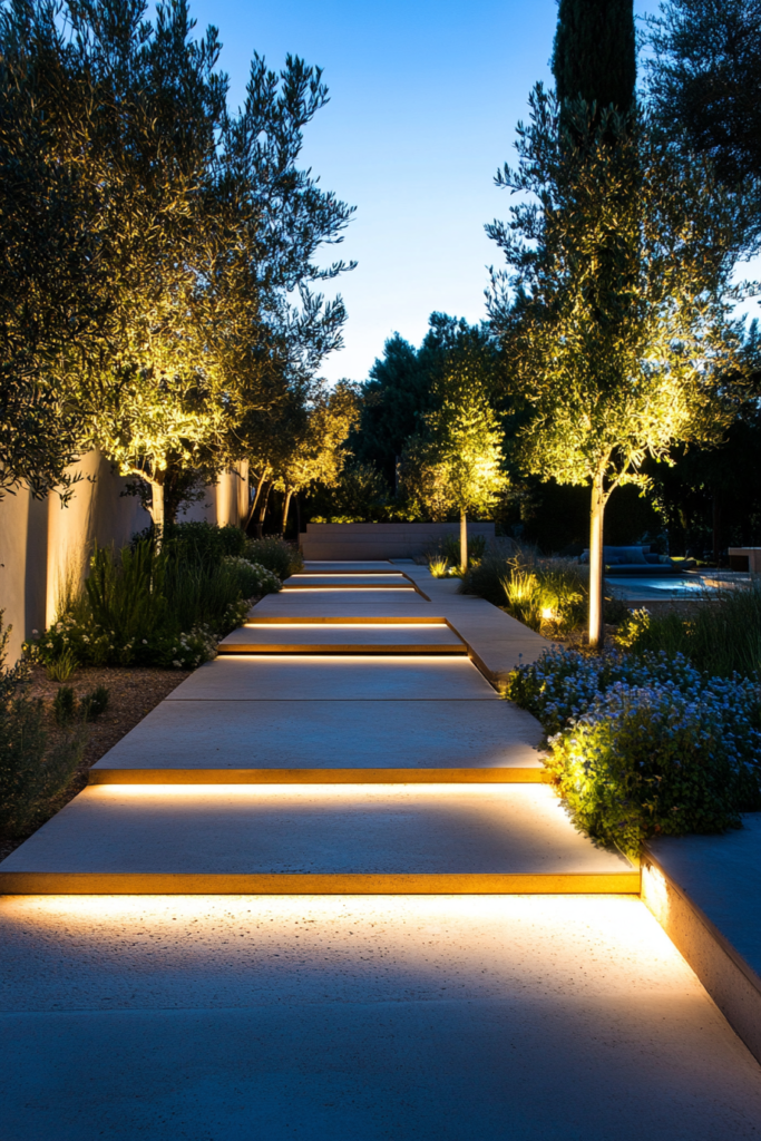 9. Recessed Ground Lights