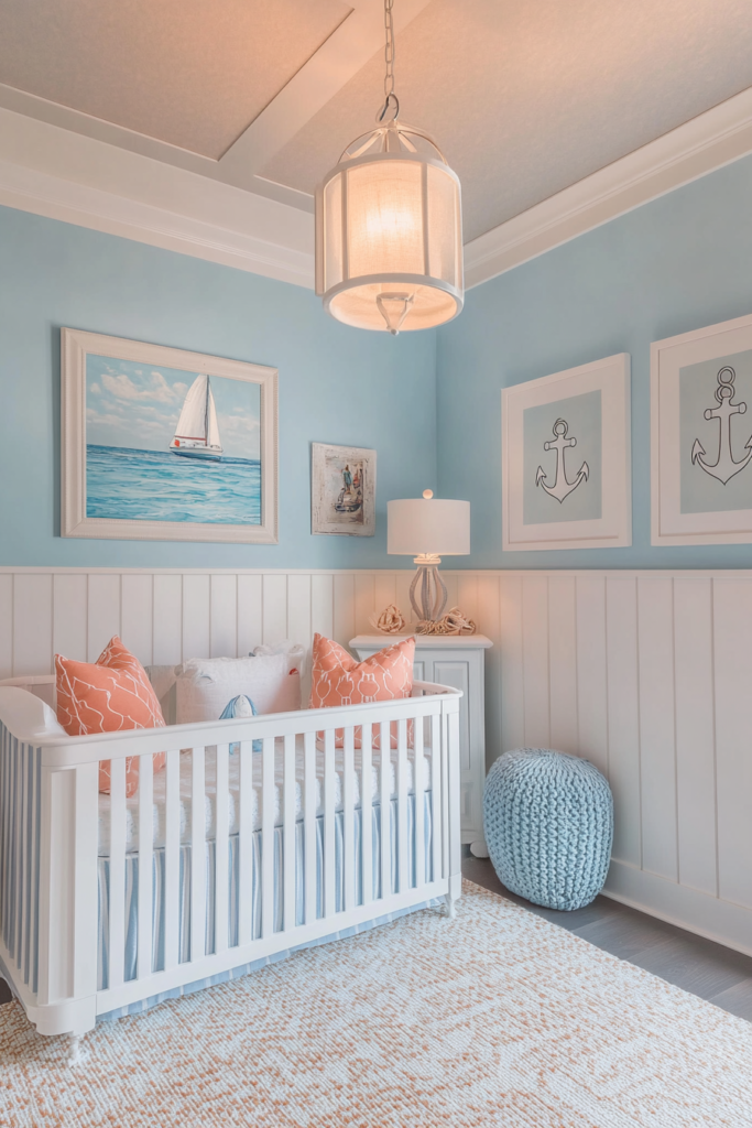 Nautical-Themed Nursery