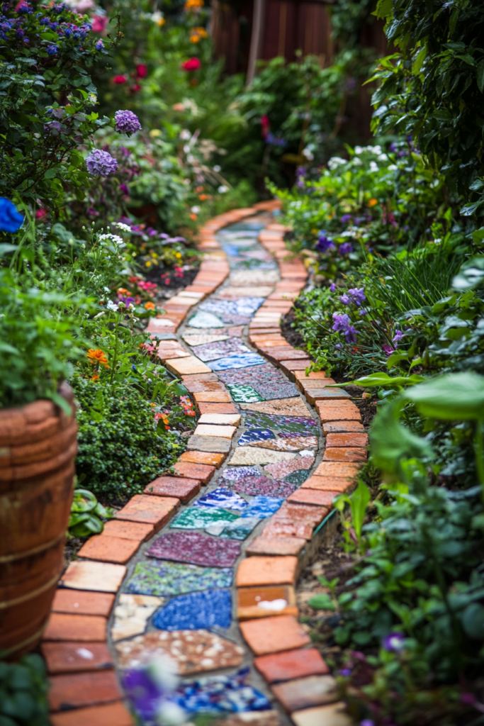 1. Brick Edging with a Twist