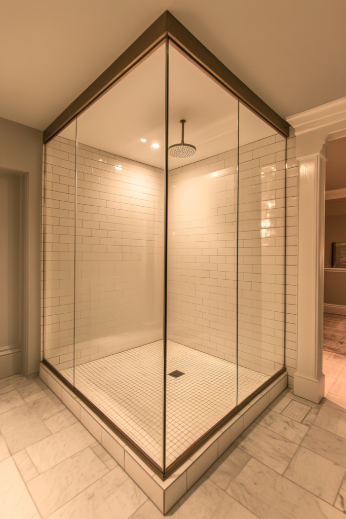 1. Frameless Glass Shower for an Open Feel