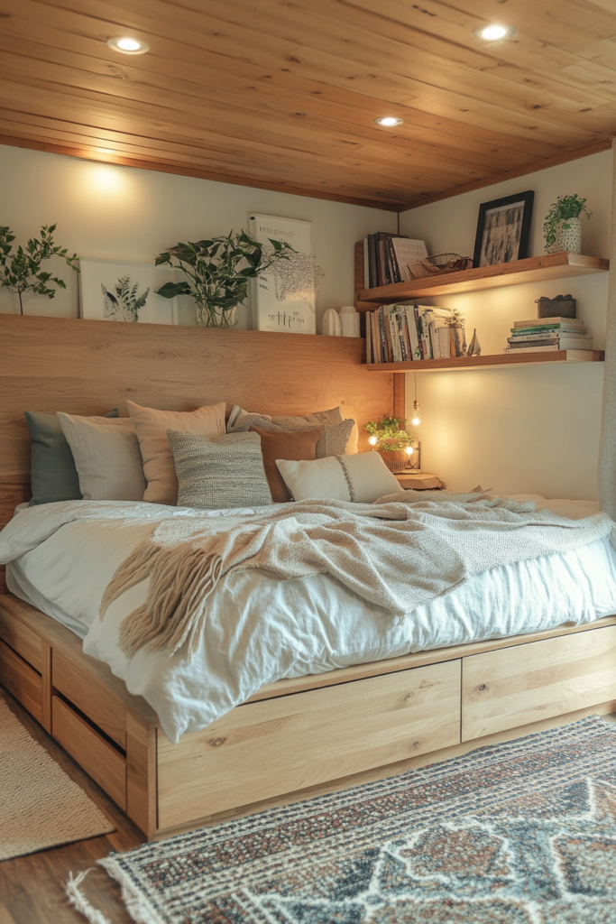 1. Opt for a Storage Bed