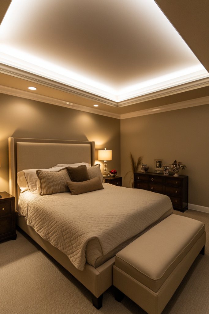 1. Soft Cove Lighting for a Cozy Glow