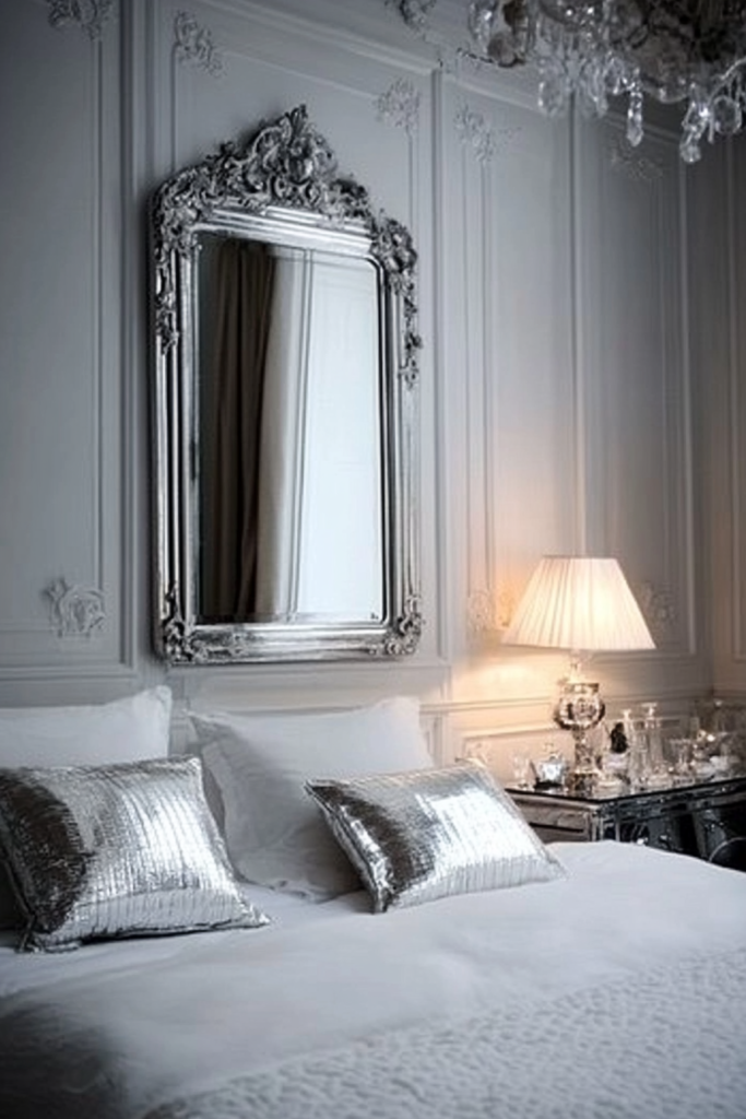 1. Soft Silver Accents for a Subtle Glow