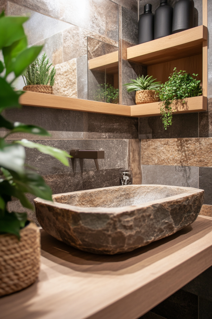 10. Earthy Stone Accents