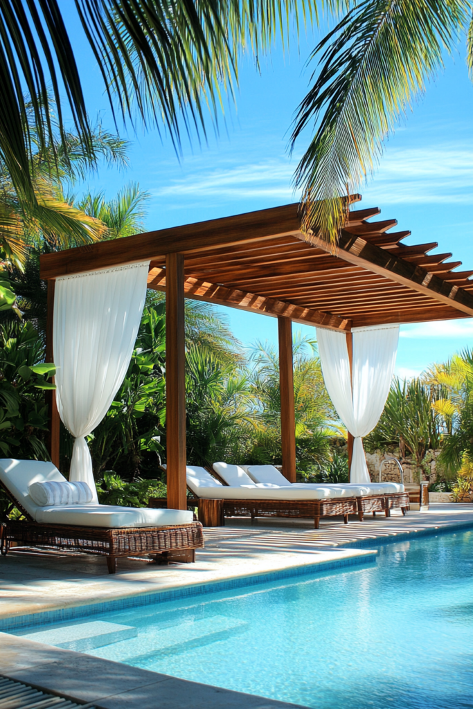 10. Poolside Lounge Pergola
