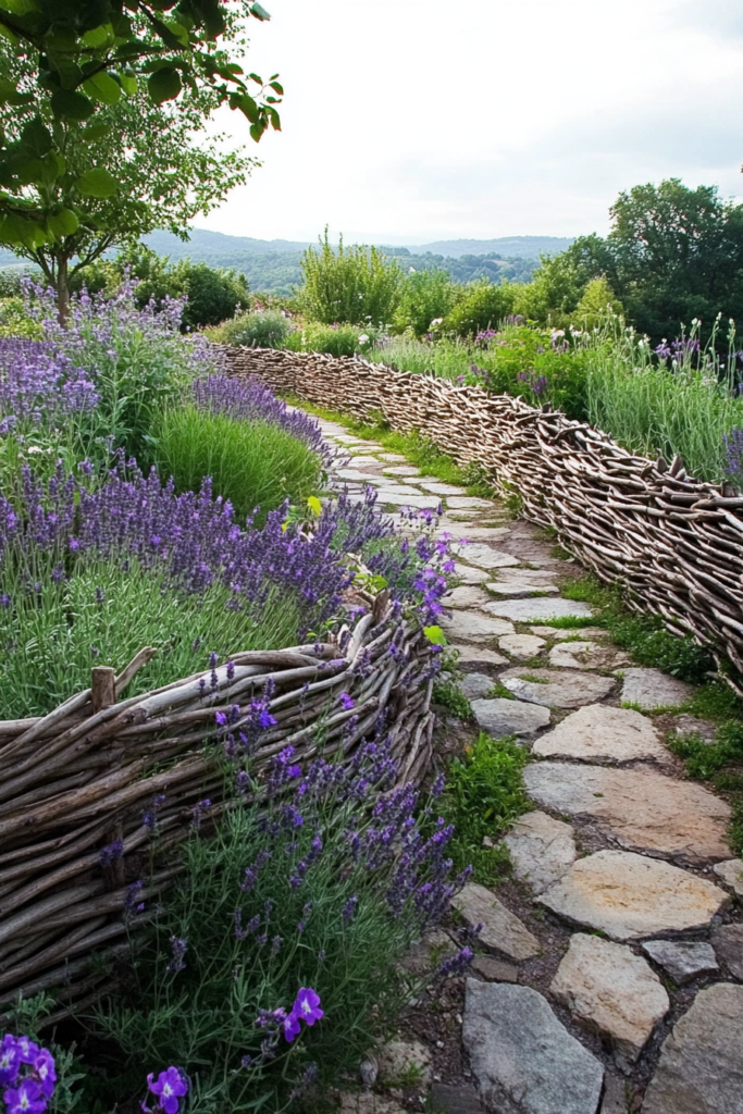 10. Wattle Fence for Old-World Charm