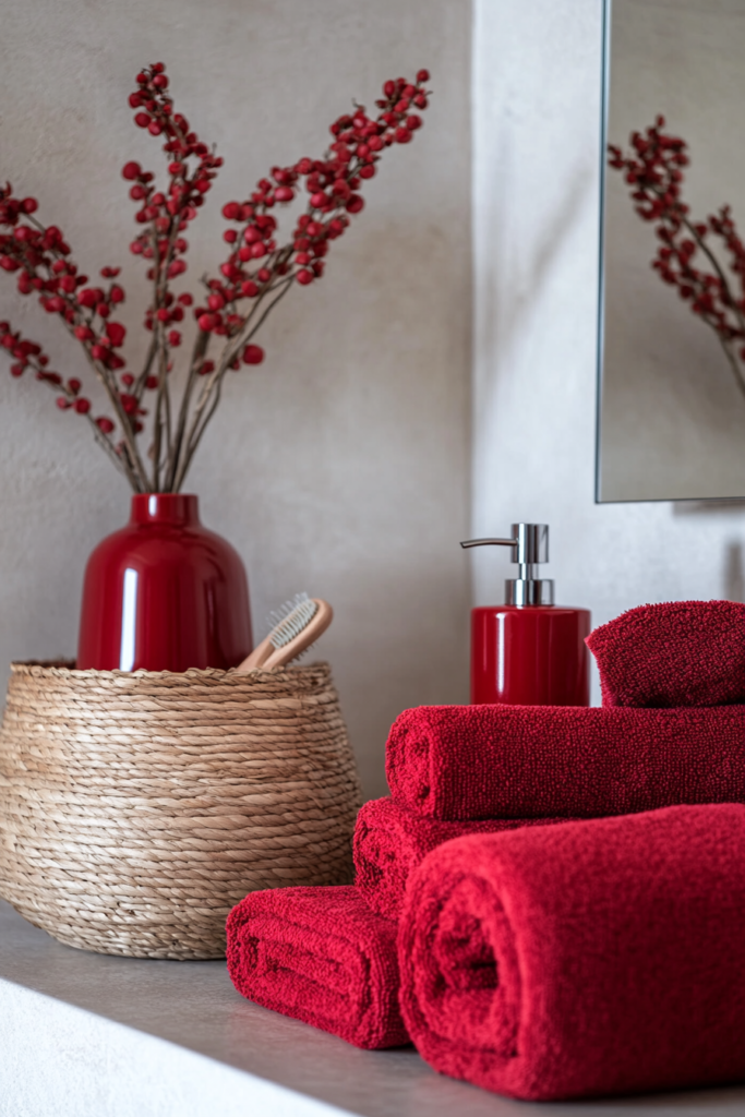 11. Red Accessories for Easy Updates