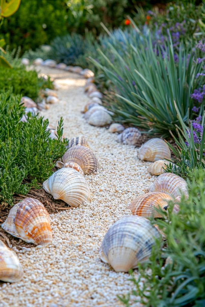 11. Seashell Borders for a Coastal Vibe