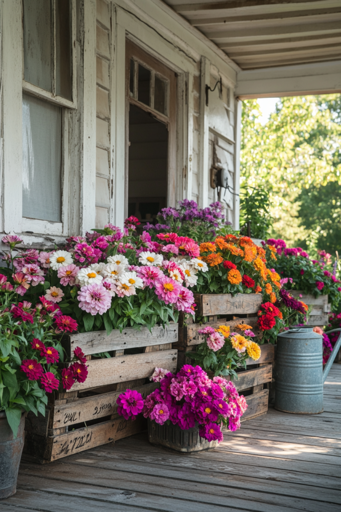 12. Add a Rustic Touch with Wooden Crates