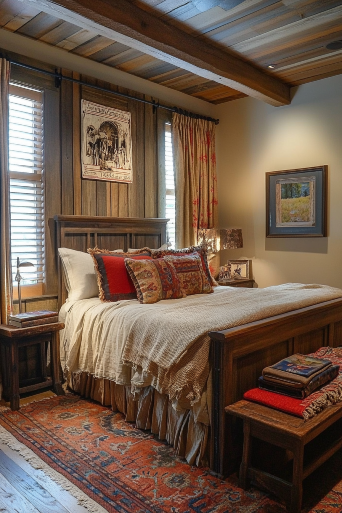 12. Rustic Window Treatments
