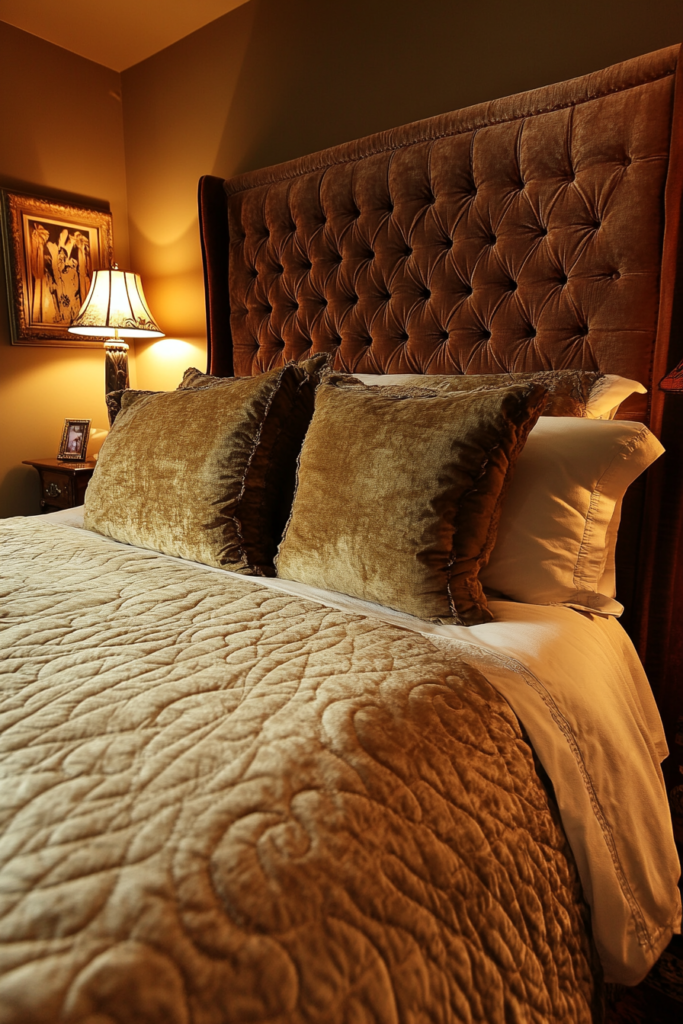 12. Use an Upholstered Headboard
