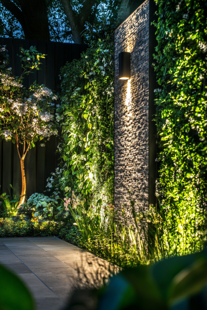 13. Garden Wall Lights: Highlight Vertical Features